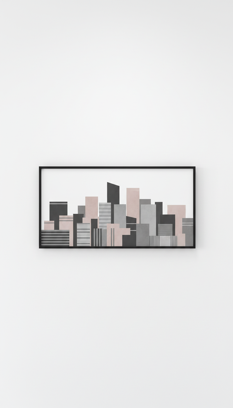 Framed Urban Abstract Print